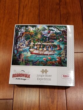 500 Piece Jigsaw Puzzle. Jungle River Expedition